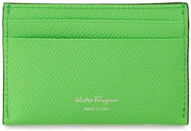 Ferragamo Leren pasjeshouder Groen