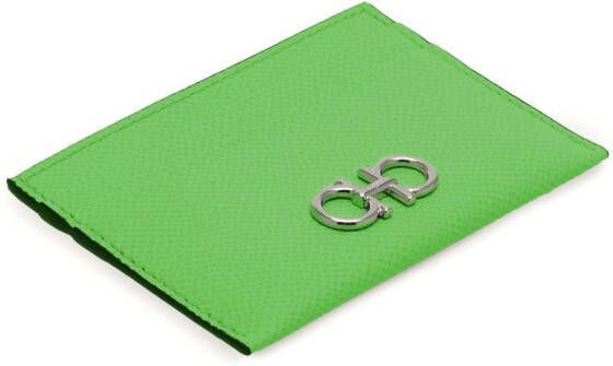 Ferragamo Leren pasjeshouder Groen