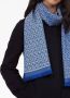 Ferragamo Sjaal met gancini jacquard Blauw - Thumbnail 4
