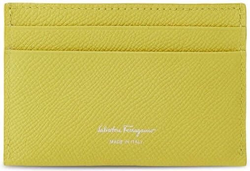 Ferragamo Gancini kaarthouder Geel