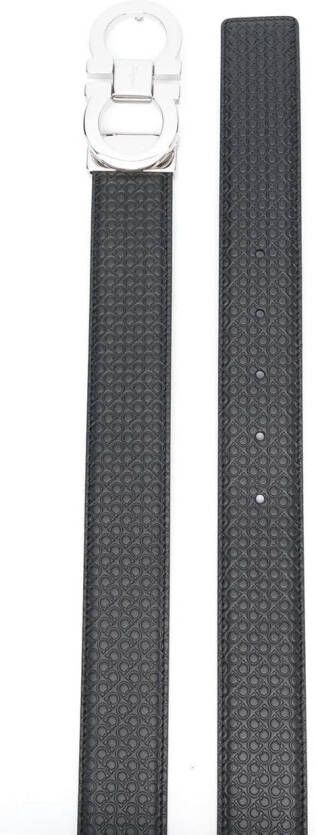 Ferragamo Leren riem Zwart
