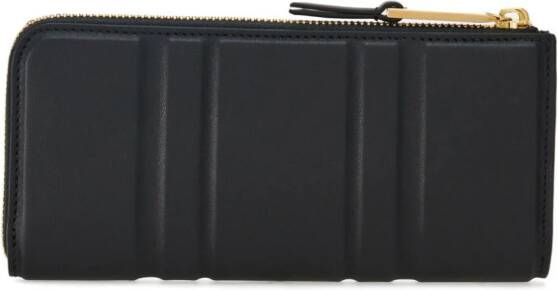 Ferragamo Gancini leren portemonnee Zwart