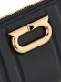 Ferragamo Gancini leren portemonnee Zwart - Thumbnail 4