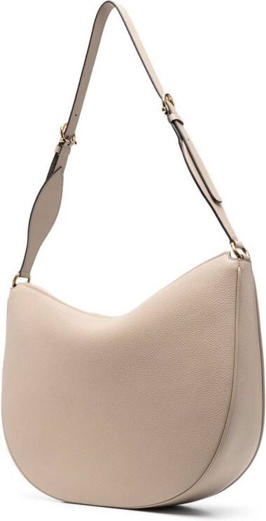 Ferragamo Gancini schoudertas met logo Beige