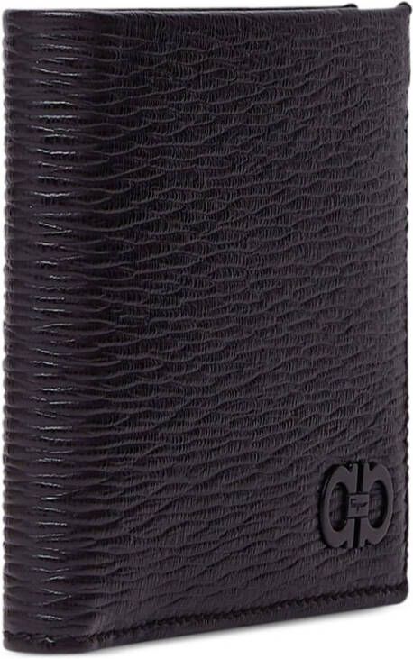 Ferragamo Gancini portemonnee Zwart