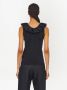 Ferragamo Gilet met ruche afwerking Zwart - Thumbnail 4