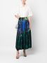 Ferragamo Midi-rok met print Groen - Thumbnail 2