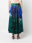 Ferragamo Midi-rok met print Groen - Thumbnail 4