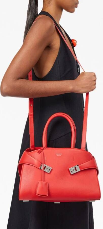 Ferragamo Hug leren shopper Rood