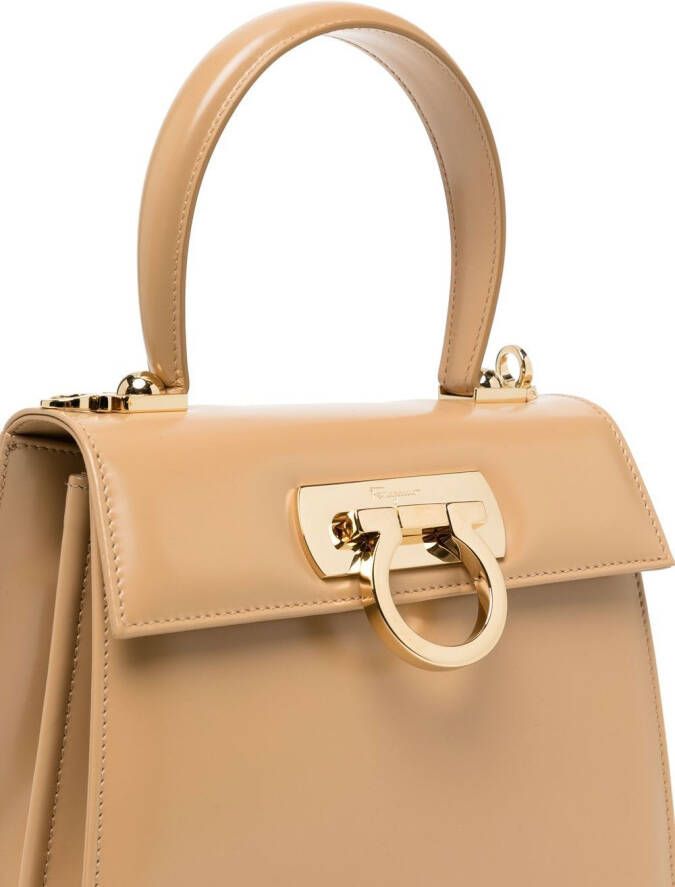 Ferragamo Iconic kleine tas Bruin