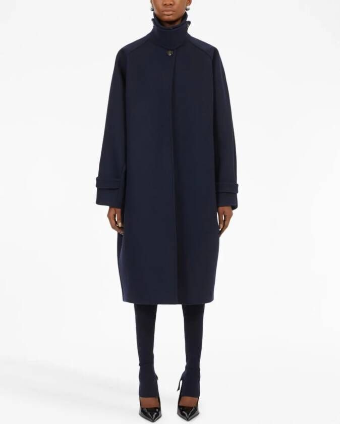 Ferragamo Jas met enkele rij knopen Blauw