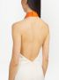 Ferragamo Jurk met abstracte print Oranje - Thumbnail 4