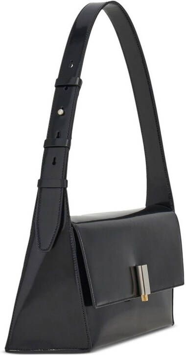 Ferragamo Leren schoudertas Zwart