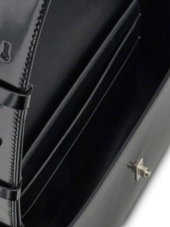 Ferragamo Leren schoudertas Zwart