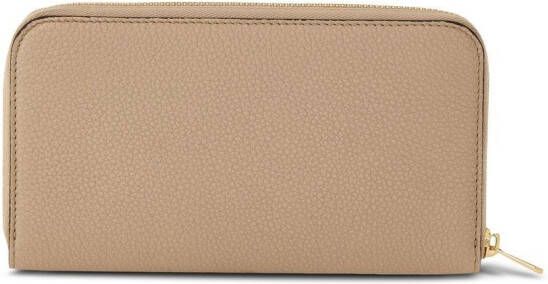 Ferragamo Leren portemonnee Beige