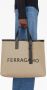 Ferragamo Leren shopper Beige - Thumbnail 2