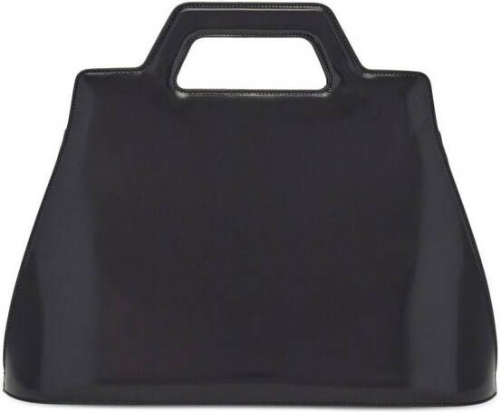 Ferragamo Leren shopper Zwart