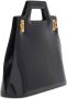 Ferragamo Leren shopper Zwart - Thumbnail 4