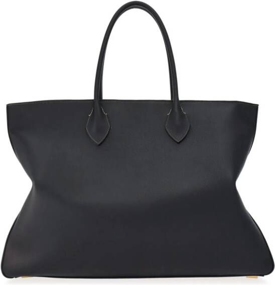 Ferragamo Leren shopper Zwart