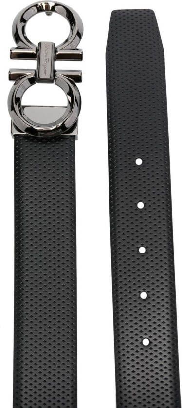 Ferragamo Riem met logogesp Zwart