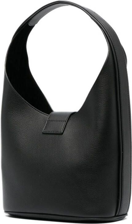 Ferragamo Schoudertas met gegraveerd logo Zwart