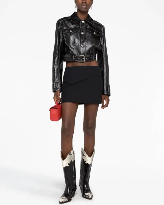 Ferragamo Low waist mini-rok Zwart