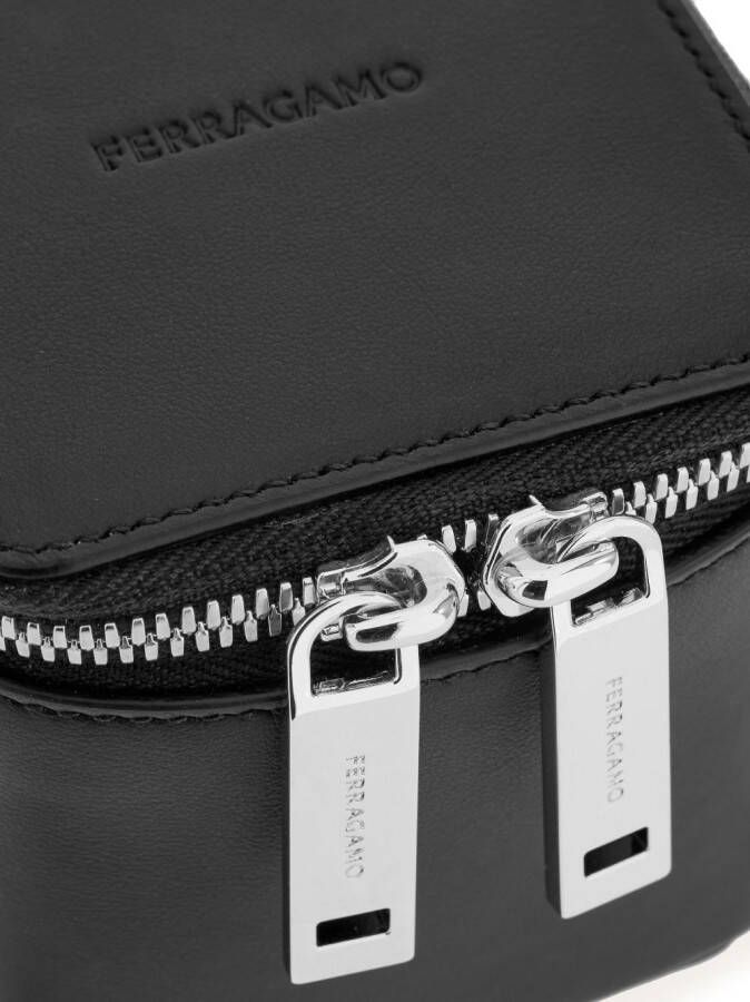 Ferragamo Micro leren tas Zwart