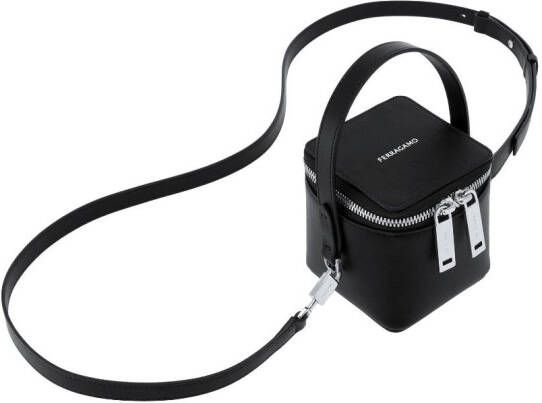 Ferragamo Micro leren tas Zwart