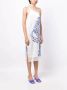 Ferragamo Midi-jurk met bloemenprint Wit - Thumbnail 3