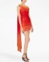 Ferragamo Asymmetrische mini-jurk Oranje - Thumbnail 2