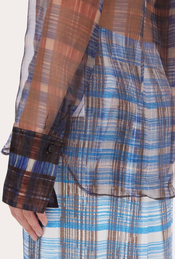 Ferragamo Organza blouse Bruin