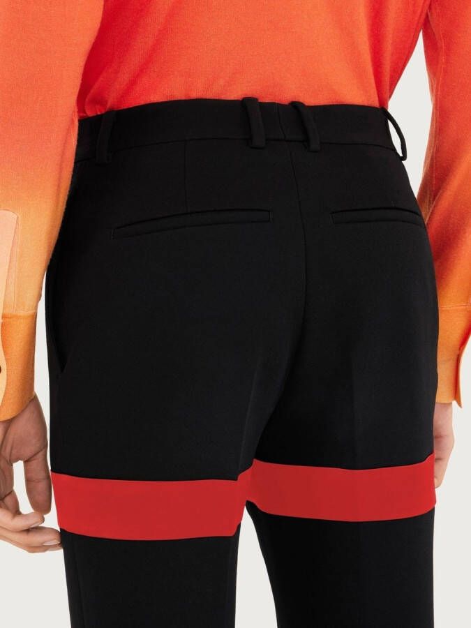 Ferragamo Pantalon met print Zwart