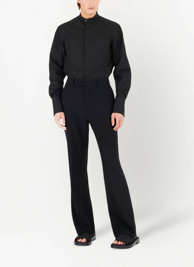Ferragamo Pantalon met satijnen vlak Zwart