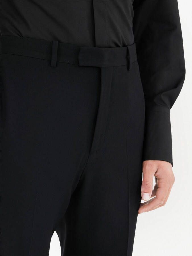 Ferragamo Pantalon met satijnen vlak Zwart