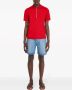 Ferragamo Poloshirt met halve rits Rood - Thumbnail 1