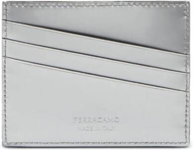 Ferragamo Portemonnee met logo-reliëf Zilver