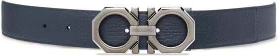 Ferragamo Riem met gancini gesp Blauw