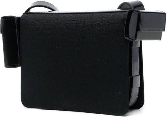 Ferragamo Schoudertas met meerdere zakken Zwart