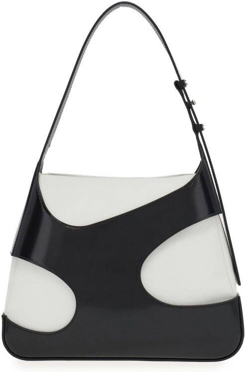 Ferragamo Schoudertas met uitgesneden detail Zwart