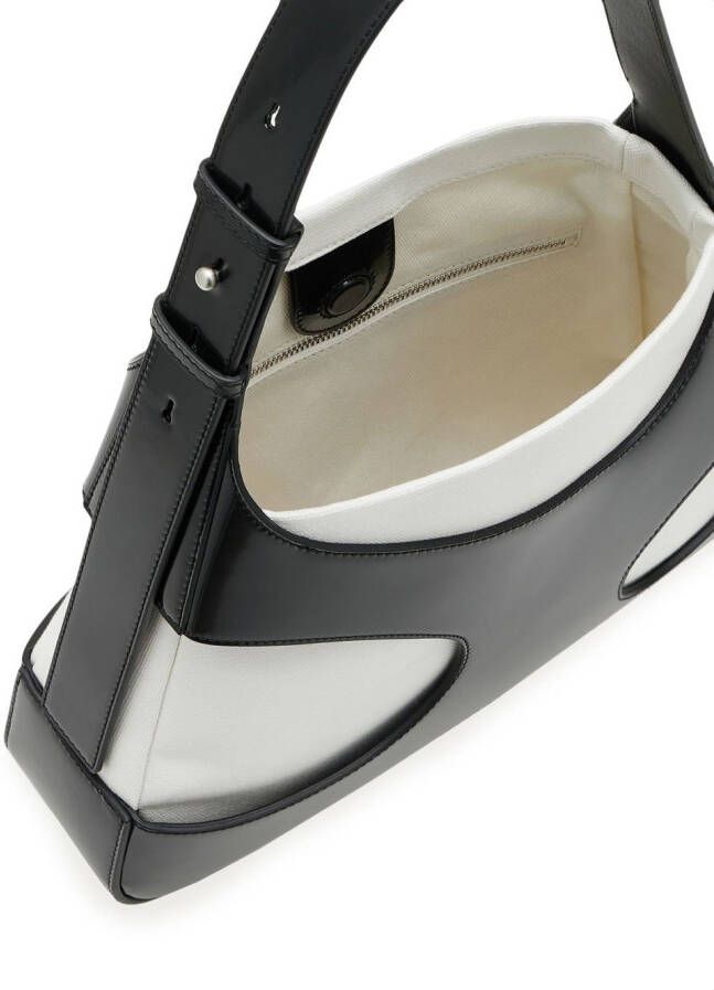 Ferragamo Schoudertas met uitgesneden detail Zwart