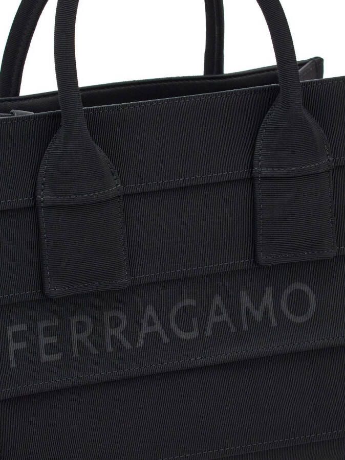 Ferragamo Shopper met logoprint Zwart