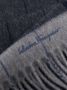 Ferragamo Sjaal met geborduurd logo Blauw - Thumbnail 2