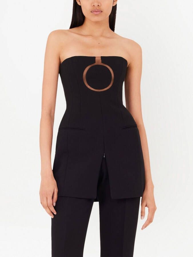 Ferragamo Strapless top Zwart