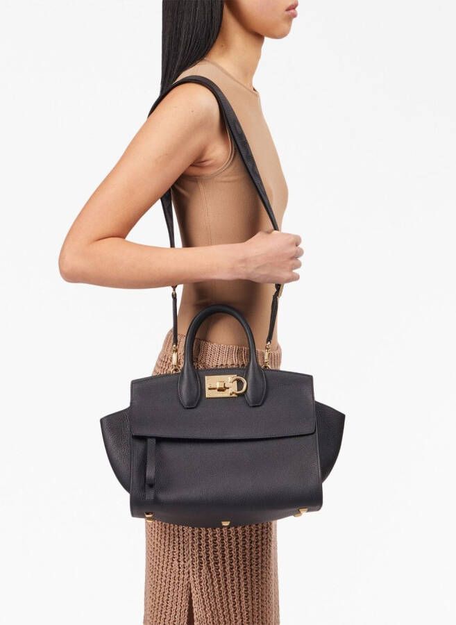 Ferragamo Medium Studio Soft shopper Zwart