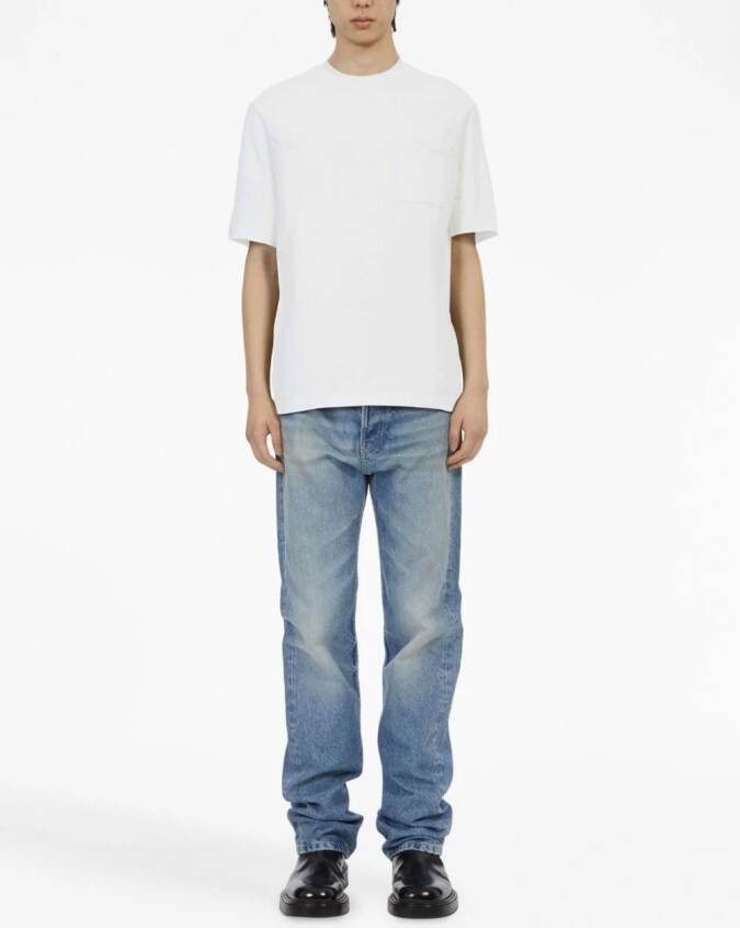 Ferragamo T-shirt met streepdetail Wit