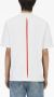 Ferragamo T-shirt met streepdetail Wit - Thumbnail 4