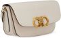 Ferragamo Trapezio leren schoudertas Beige - Thumbnail 4