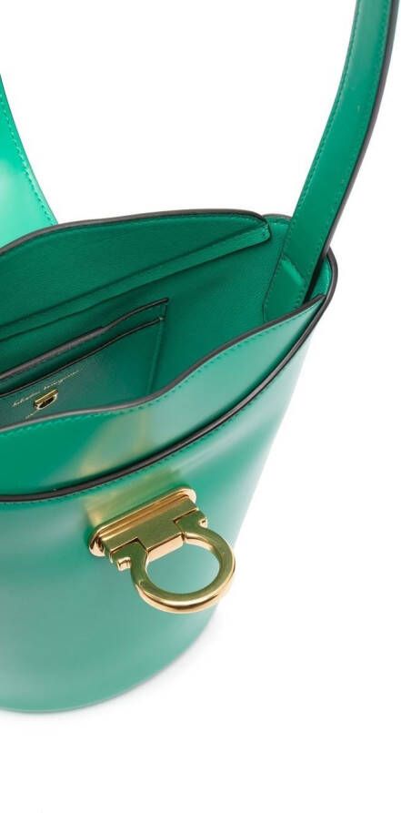 Ferragamo Trifolio bucket-tas Groen