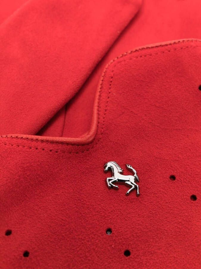 Ferrari Leren handschoenen Rood