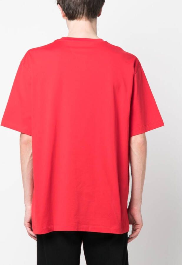 Ferrari T-shirt met logoprint Rood